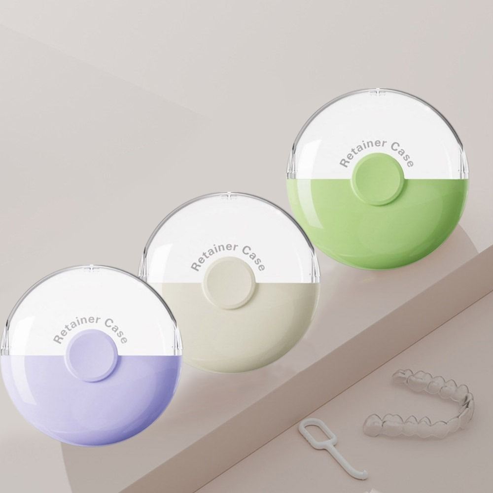 

3Pcs Dustproof Magnetic Orthodontic Retainer Lightweight Fake Teeth Case for Home 3Pcs