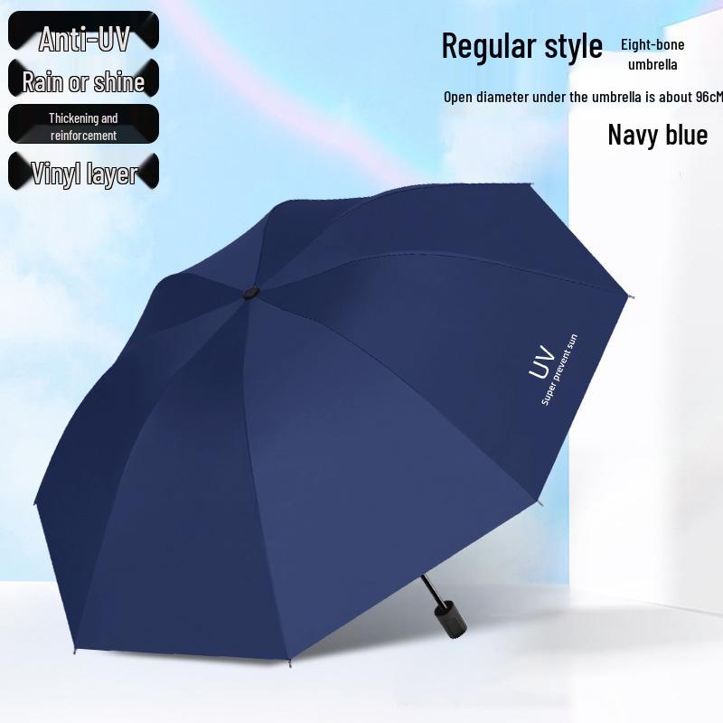 Parapluie Pare-Soleil Double Usage Extra Large: Épais, Renforcé, Pliable pour le Soleil et la Pluie