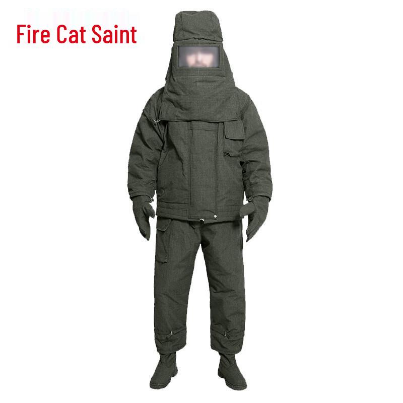 Flame Warrior DuPont Carbon Fiber Firefighter Protective Suit (5-Piece Set)