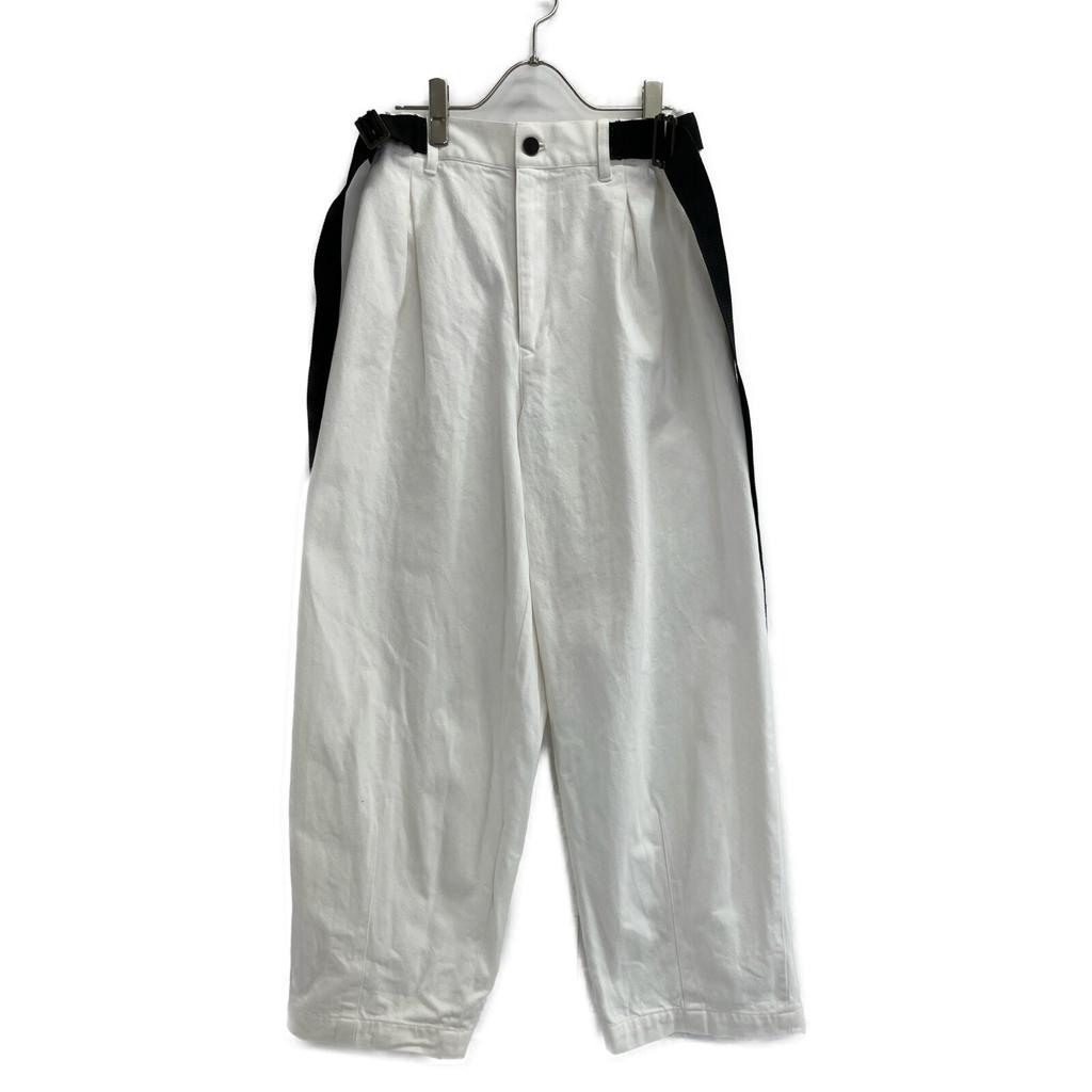 DOUBLE STANDARD CLOTHING 24 White Barrel Silhouette Slub Denim Pants Bottoms Not written whiteUsed