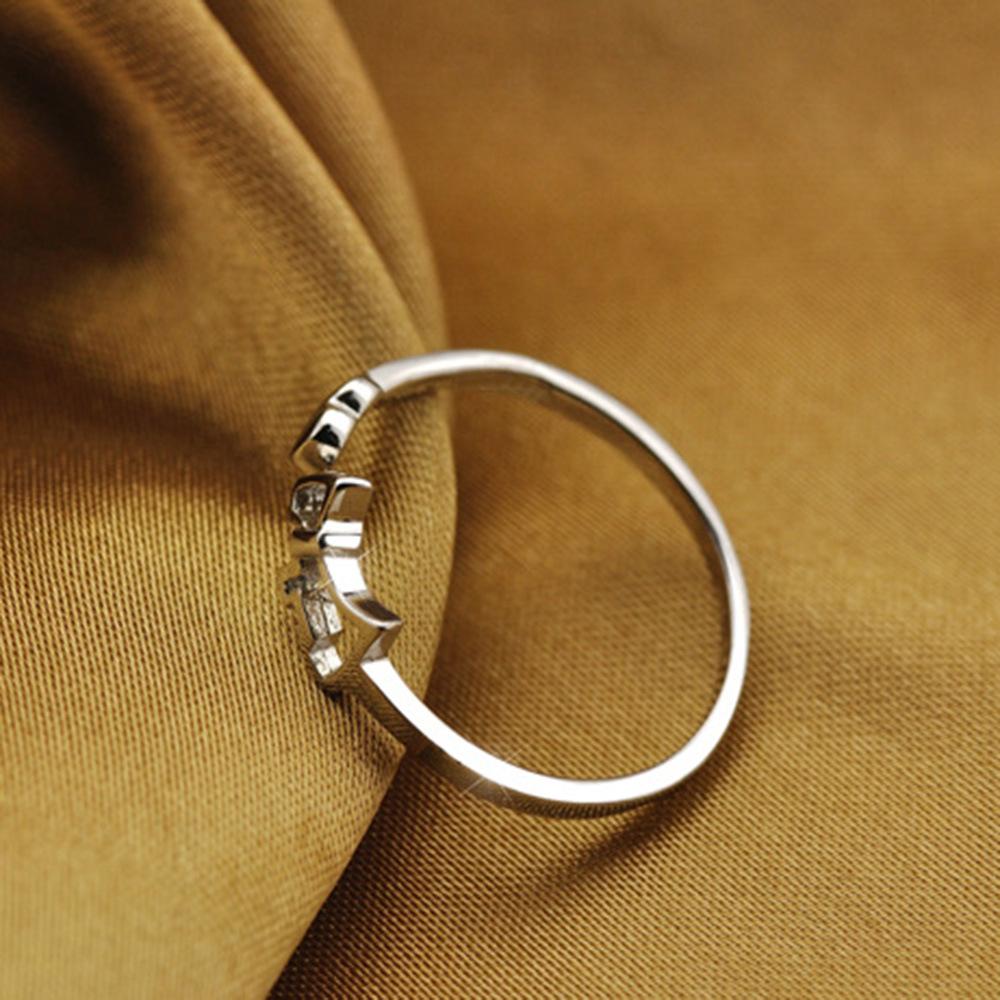 Temperament, Damen Pony Schmuck Offener Ring Schwanzring Koreanische Ausgabe Modeschmuck Versilberter Schmuck