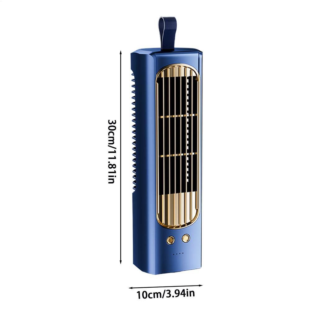 Oscillating Tower Fan USB Rechargeable Cooling Portable Standing Fan Tower for Home Living Room Kitchen Office Dorm Indoor Floor синий