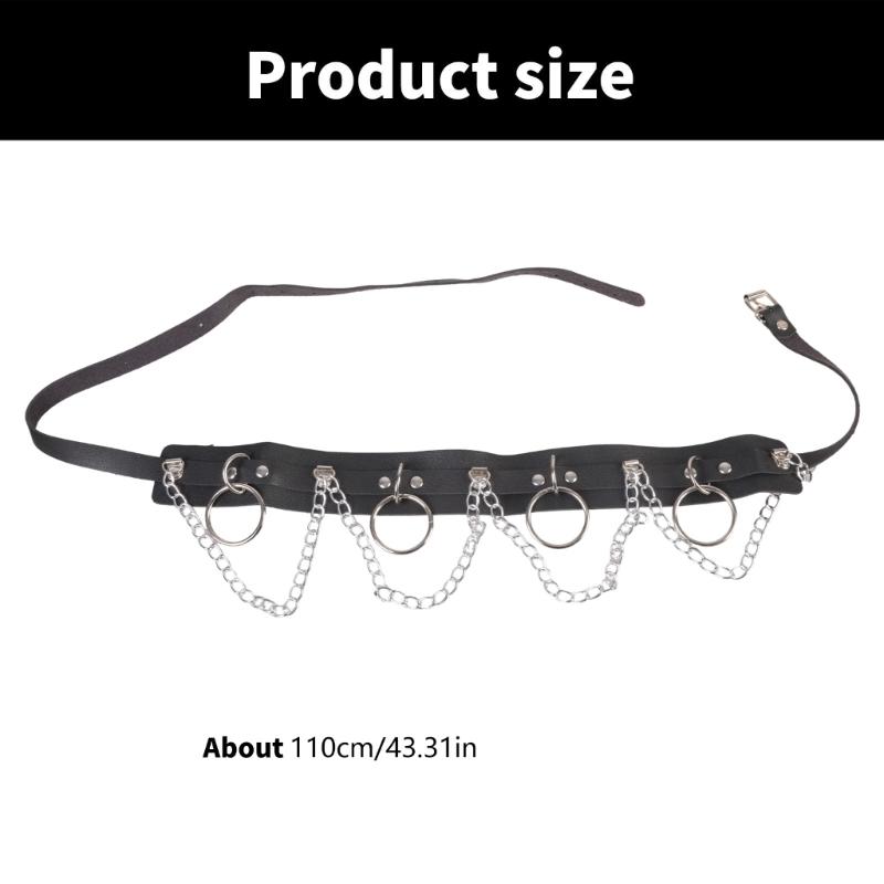 Hip Hop Trend Waist Belt Chain Punk Wide Chain Costume Belt for Wrap Dress Suit Skirt Jeans Jewelry