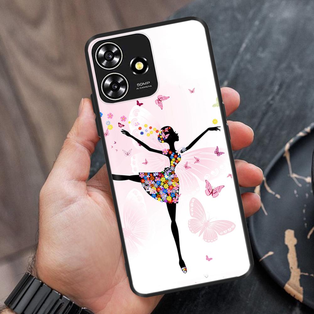 For ZTE Blade A73 Case Soft Black Silicone Bumper Phone Cover Funda For ZTE Blade A73 5G Cases For ZTE Blade A73 4G Fundas Coque