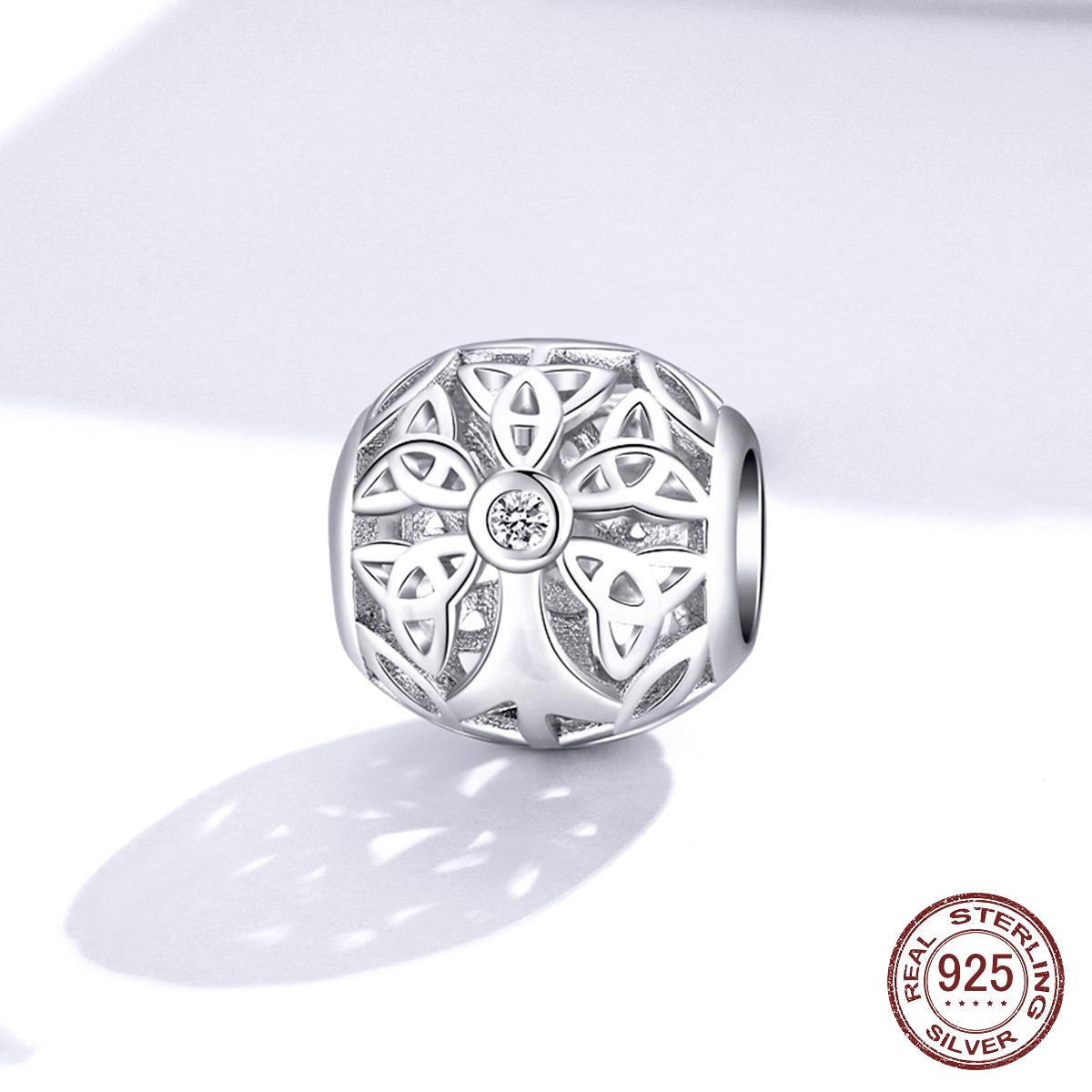 

925 стерлингового серебра дерево жизни круглая бусина металлический шарм для женщин оригинальный серебряный браслет браслет ювелирные изделия изготовление