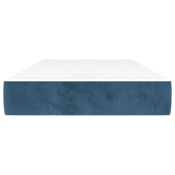 347692 vidaXL Pocket Spring Bed Mattress Dark Blue 80x200 Cm Thickness 20 Cm