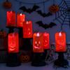 LED Halloween Pumpkin Candle Lamp - Creative Ornament and Night Light for Festive Decoration