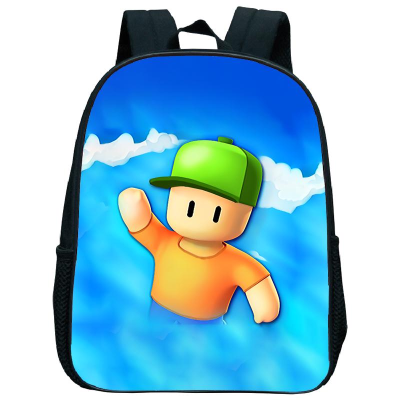 Stumble Guys Nursery Backpack Stumble Game Children Kindergarten Toddlers Student Schoolbag Shoulder Bag Kids Bags