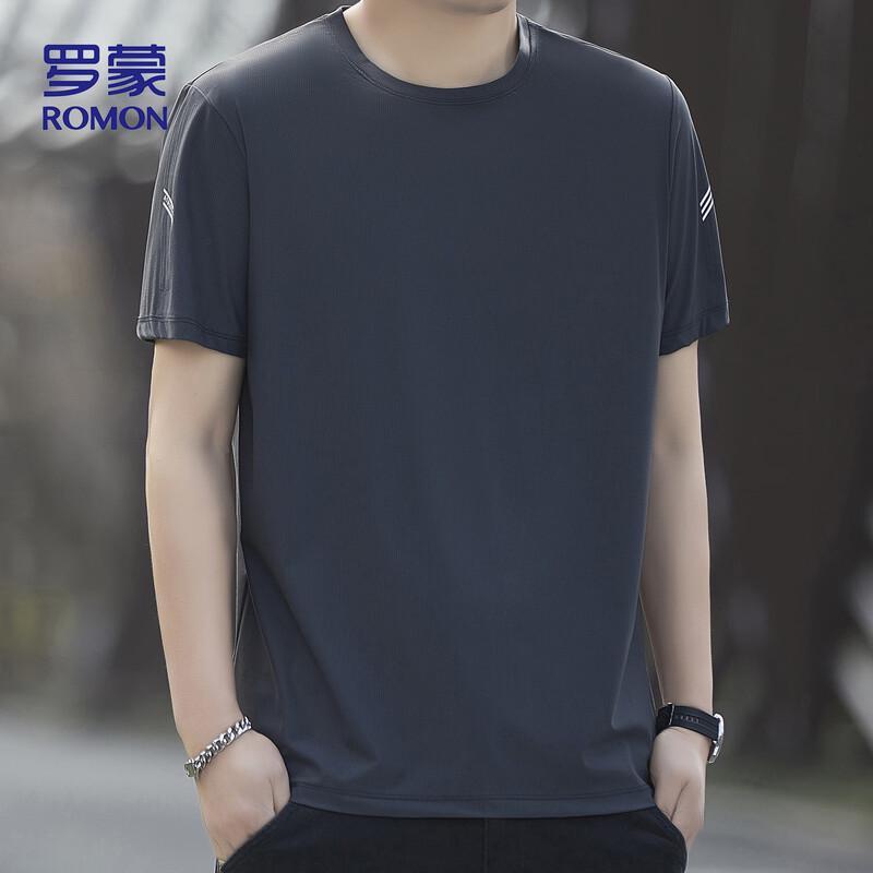 ROMON Men's Ice Silk Short Sleeve T-Shirt