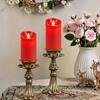 The PinnWaa LED Candle Lights [3-Piece Set] Are Warm-colored, Flickering LED Lights for Indoor and Outdoor Decoration, Featuring a Realistic Flame