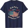 Happy Memorial Day American Flag Memorial Day Unisex T-Shirt