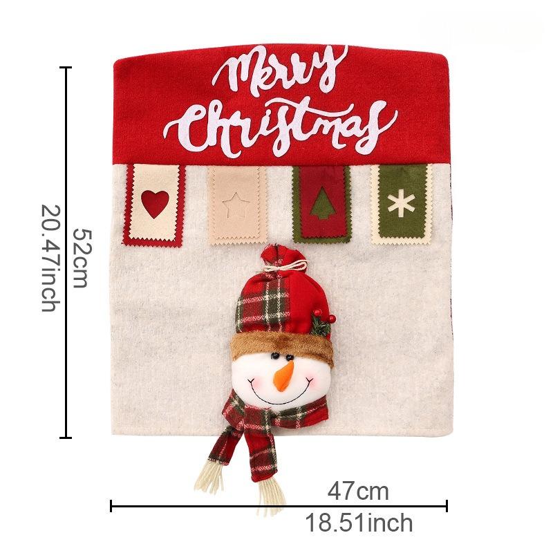 

Chair Set Christmas Decorations Cartoon Color 3D Doll Chair Set Elk Table and Chair Set Kitchen Decoration Props 47x52cm