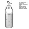 180/300/500ML Oil Glass Bottle Leak-proof High Temperature Resistant Scale Refillable Soy Sauce Vinegar Olive Oil Condiment Dispenser for Kitchen