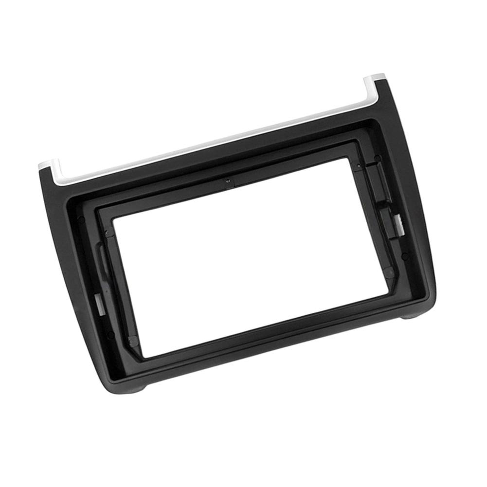 Car Radio Panel Radio Fascia Frame For POLO Dashboard Mount Panel Kit Car Radio Bezel Navigation Modification Faceplate Parts