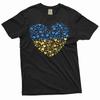 Ukraine Flag T-shirt Ukraine Heart Flag I Stand with Ukraine Patriotic Tee