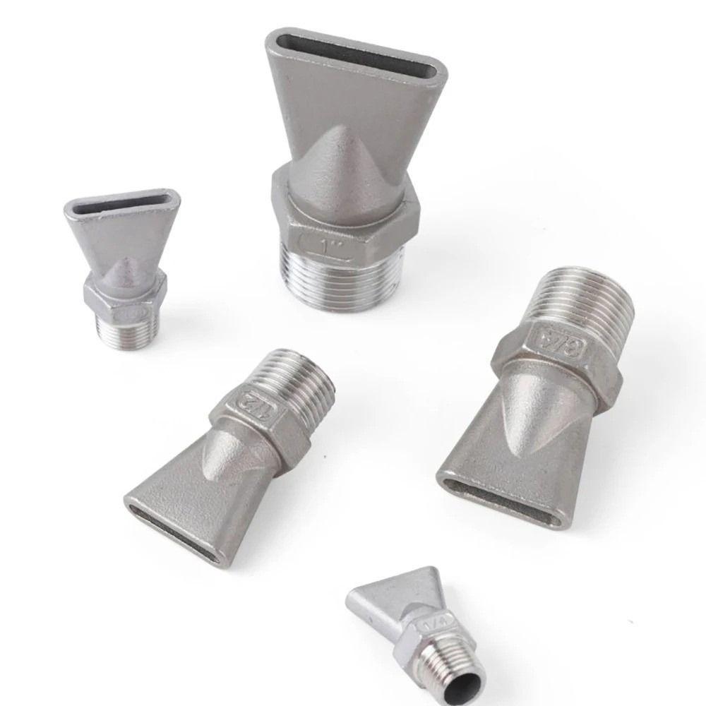 Corrosion Resistant Air Knife Spray Nozzle Flat Fan Spray Nozzle Industrial Water Jet