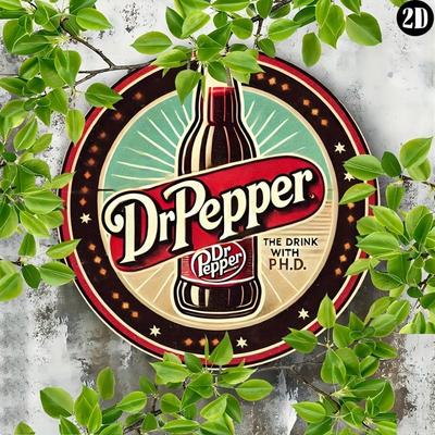 Dr Pepper Metal Vintage Arte de Pared Retro Cocina Bar Señal Decoración Resistente al Óxido