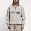Fear of God Essentials Half-Zip Fleece Pullover Winter Unisex Tops Heather-Oat 0192250500229260