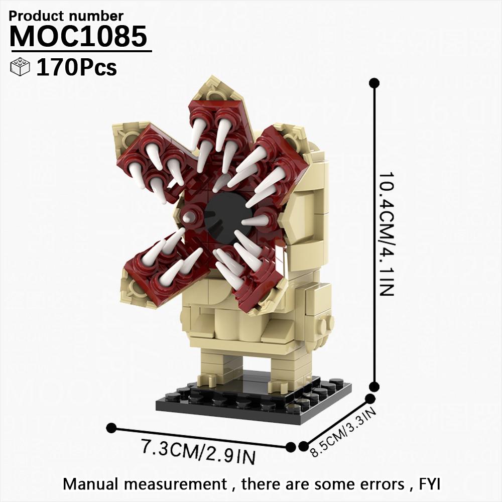 MOOXI Monster Demodog Stranger TV-Serienfigur Brickheadzed Thing Bausatz Erwachsenen Bausteine Set Kinderspielzeug MOC Stein Geschenk