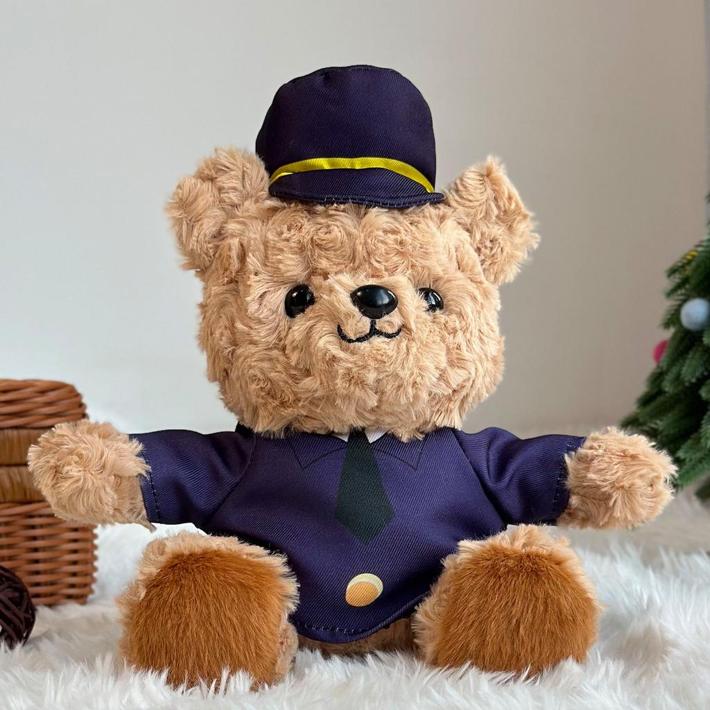 Fire Uniform Bear Doll Plush Doll Cute Teddy Bear Doll Police Iron Bear