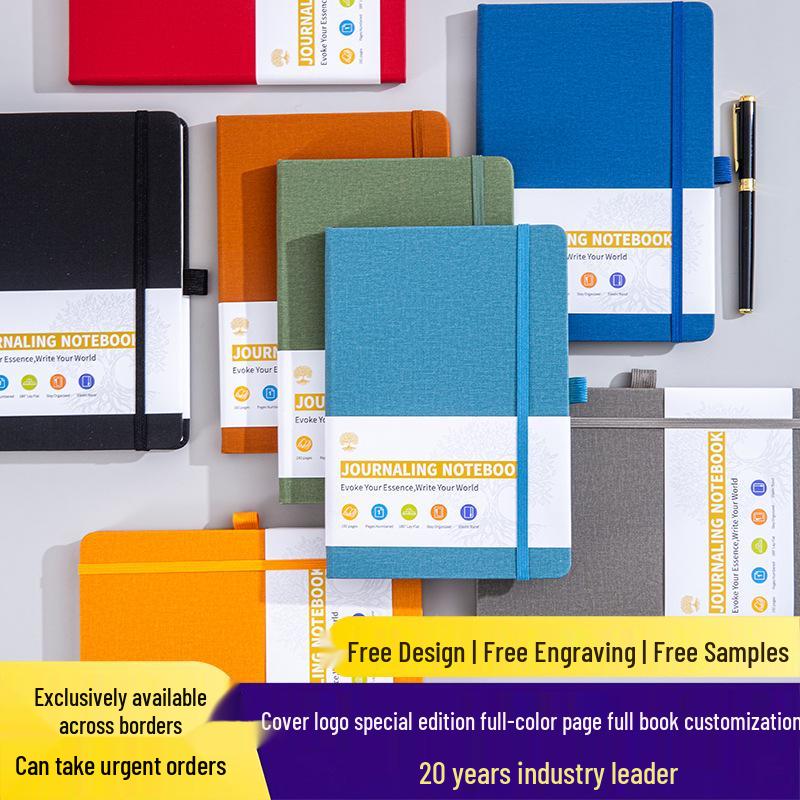 A5 Custom Logo Notebook: Sleek Blank Book for Students or Business Use