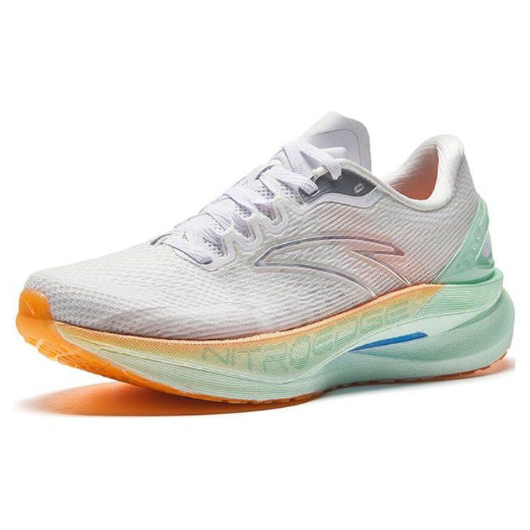 Anta Champion 2 Pro Bequeme Dämpfung Rutschfest Abriebfest Niedrig geschnitten Laufschuhe Damen Reinweiß 122335580S-8