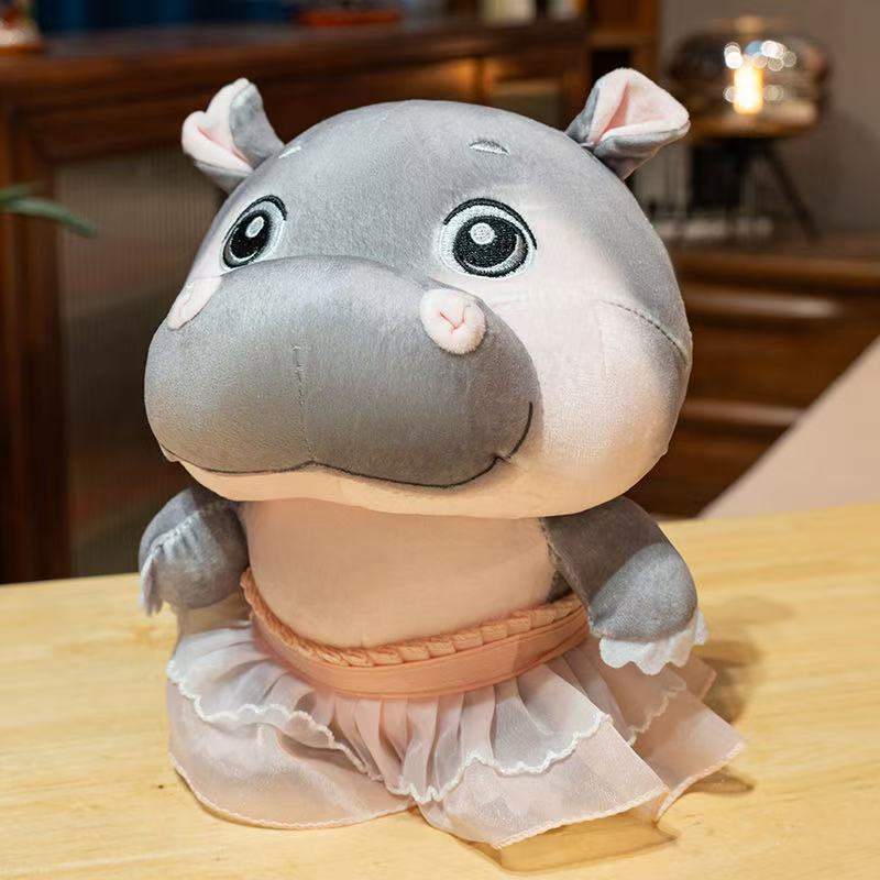 15/23cm Nieuwe Gesimuleerde Nijlpaard Pop Gevulde Pluche Speelgoed Handgemaakte Pop Cartoon Anime Kussen Schattig Kindercadeau Leuke Pop