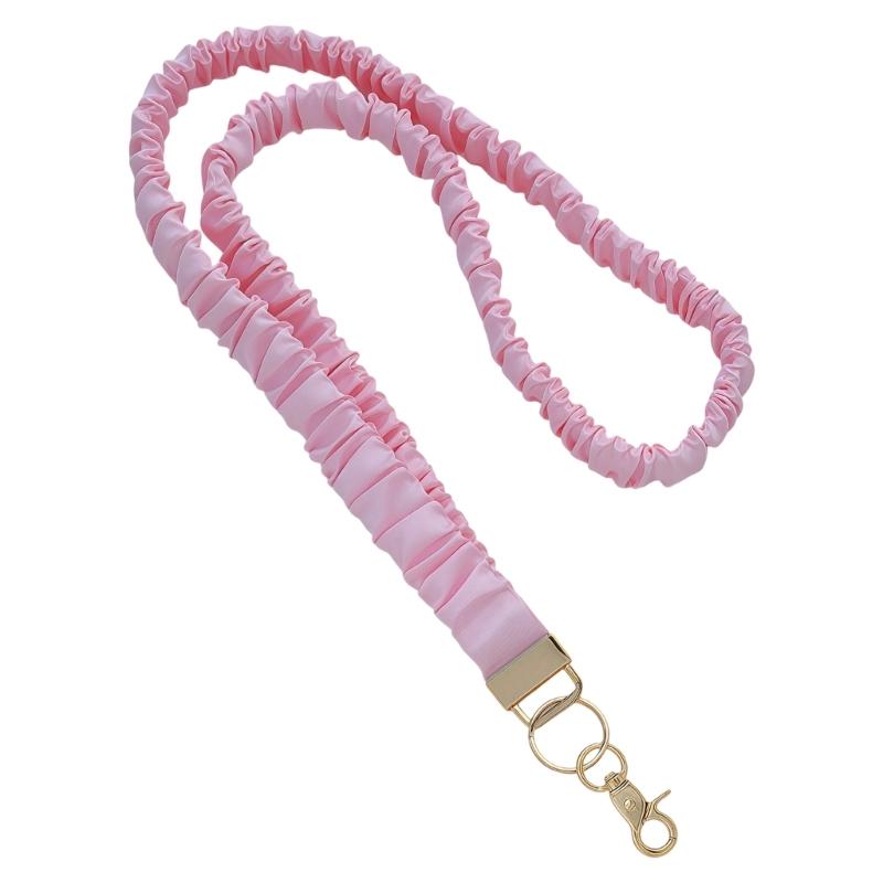Multifunctional Retractable Scrunchie Lanyard With Keychain And Card Holders Perfect For Offices Work School And Travel