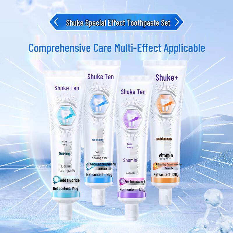 Shuke Anti-Cavity Whitening Toothpaste 3-Pack
