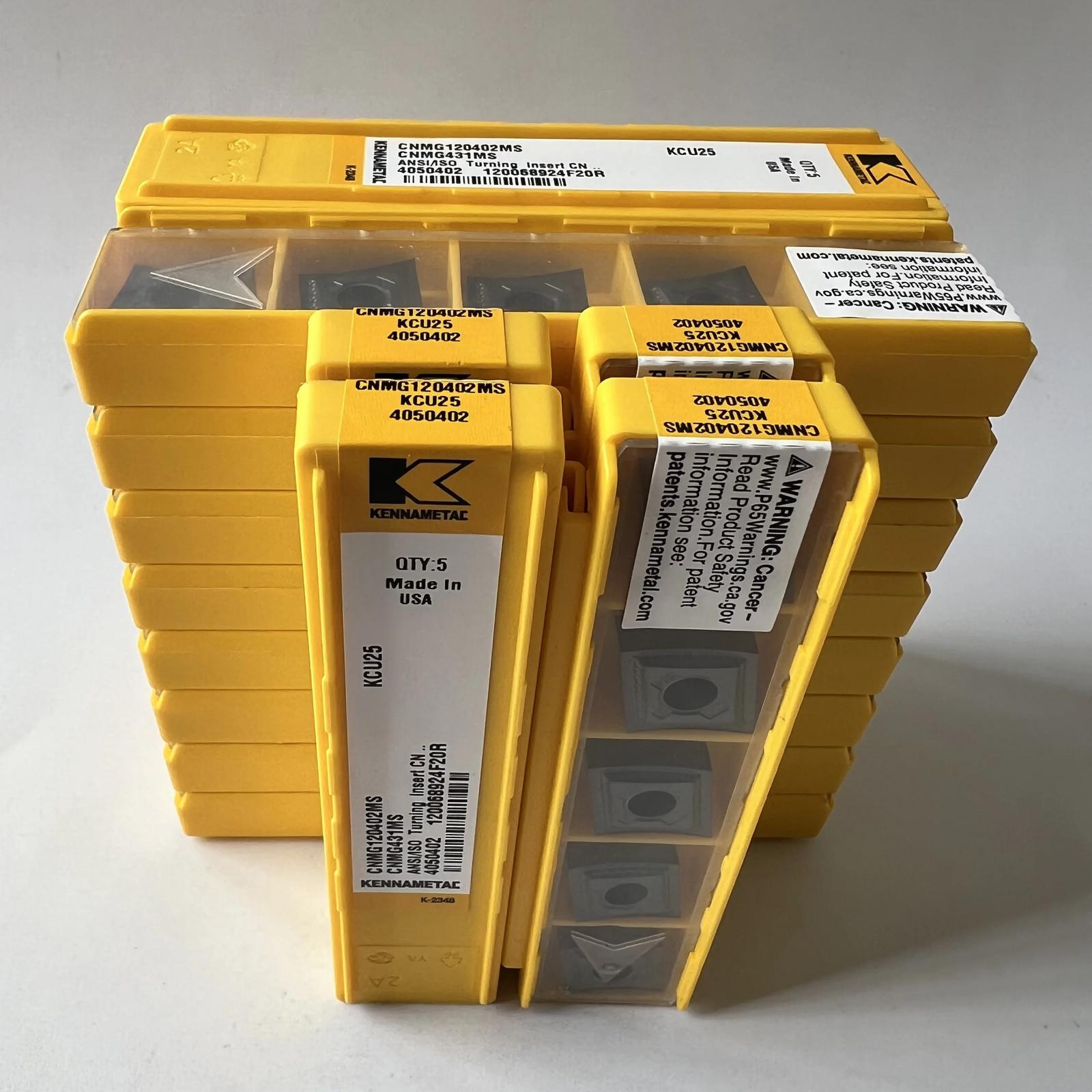 

Original / CNMG120402MS KCU25 / Industrial indexable Carbide Inserts 10 Pcs