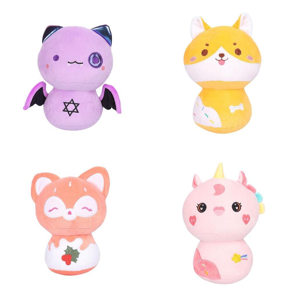 Adorable Mushroom Animal Plush Toy Cute Bee, Bat, Fox, Lamb Home Decor