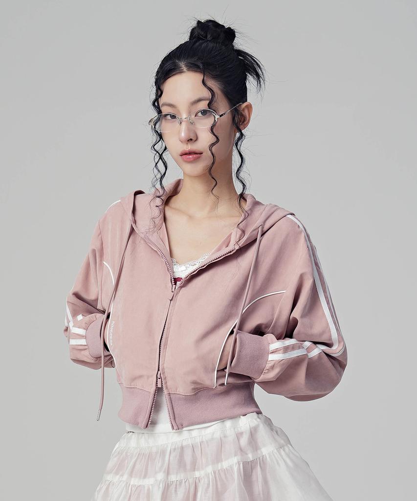 Avandress Bliss Crop Hood Zip-Up_5Colors