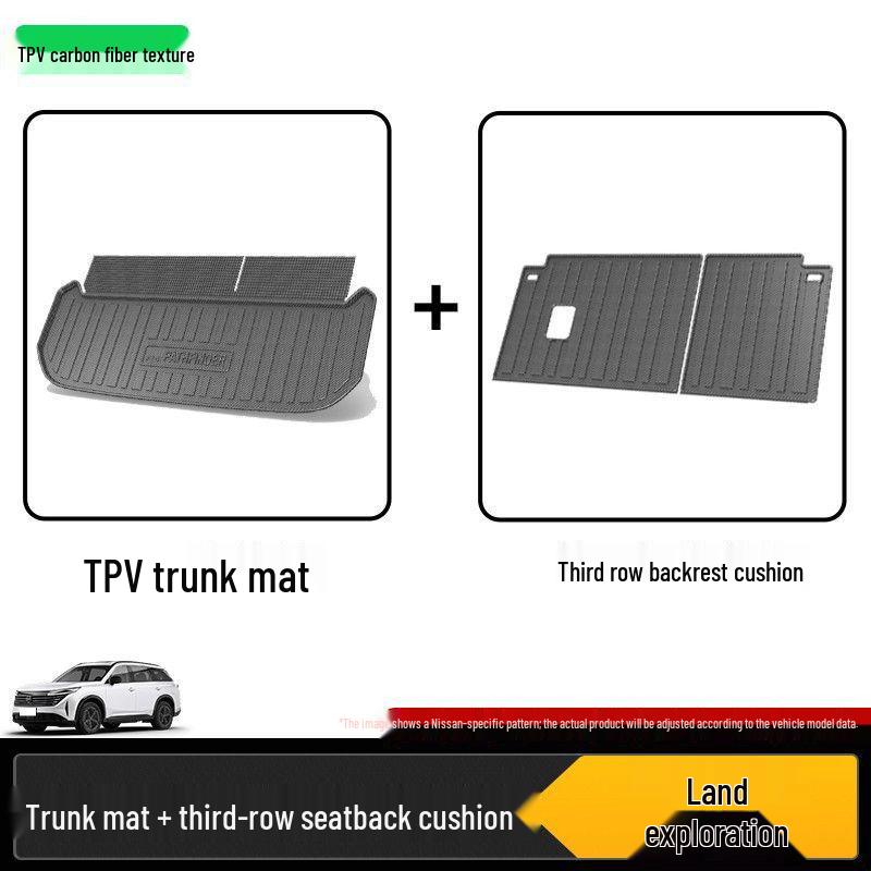 Nissan Trunk Mat for Sylphy, Qashqai, Teana, X-Trail, Terra, Qirida, Kicks, Murano, Paladin, Tu Da Tu