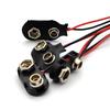 9V Battery Clips 15cm Black Red Cable Connection Connector Buckle 15CM