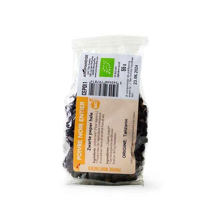 Organic Whole Black Pepper - 55 G