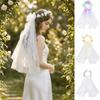 Weicher Brautschleier Leichter Hochzeitschleier Fotorequisiten Girlande Kopfschleier Hochzeit