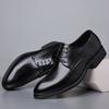 Leather shoes men's 2025 spring trend versatile business formal youth British four season wear-resistant casual men's shoes
