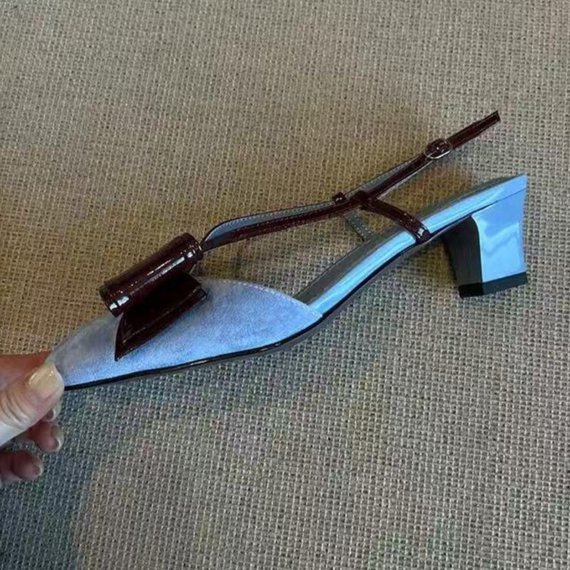 

Босоножки женские на каблуке, туфли-лодочки на высоком каблуке, дизайнерская обувь, платье, массивные женские туфли, лето 2025, сексуальные, роскошные, женские туфли 40 небесно-голубой