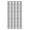 100 Stück 4/7mm Schlauch Mikro Widerhaken Endstopfen Bewässerungs-Anschlusssatz für Gärten Landschaftsbau Rasen
