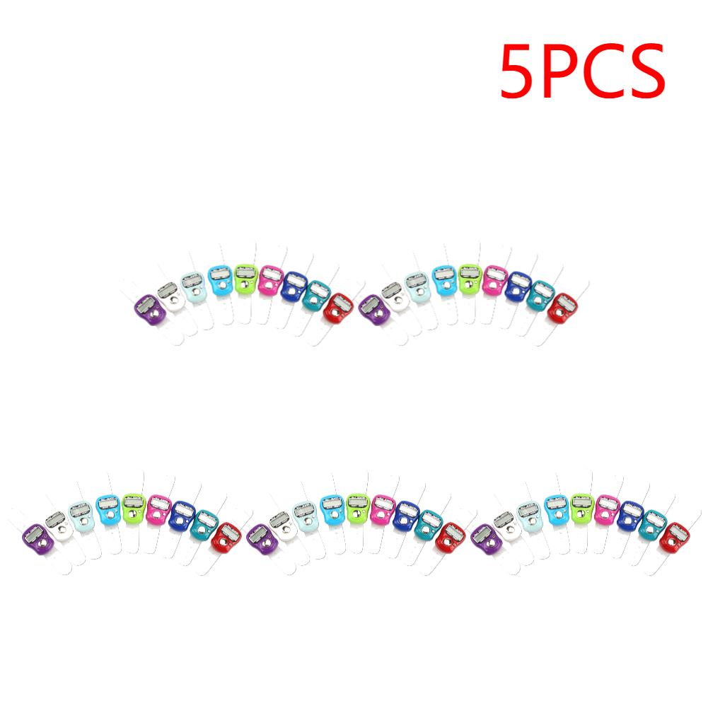 1-20pcs Electronic Digital LCD Finger Ring Tally Counter Hand Tally Clicker Digital Row Knitting Counter Ring for Strokes Color 1