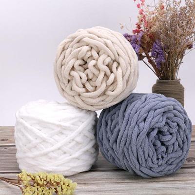 Eisbar Grobes Weiches Garn für DIY Strick- & Häkelprojekte: Perfekt für Schals & Hausschuhe für Damen & Herren