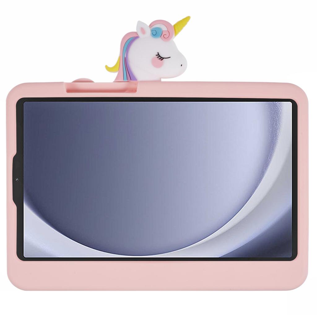 For Samsung Galaxy Tab A9 Silicone Case Kickstand Cute Horse Tablet Cover