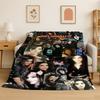Rock Band Tokio Hotel Bill Kaulitz Coperta di Flanella Morbida Calda Coperta da Divano per Camera da Letto Soggiorno Letto Viaggio Campeggio Picnic