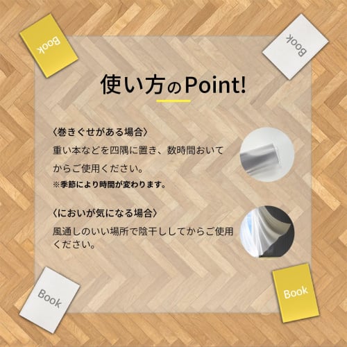 [Non-warping Premium Material with Precision Laser Cutting] Kitchen Mat, 45x180cm, Trip-resistant Diagonal Cut, Transparent, Floor Heating Compatible,