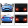 2Pcs Car Sticker Bumper Protector Reflective Strips Auto Motorcycle Anti-Scratch Warning Stickers Carbon Fiber Red Blue White