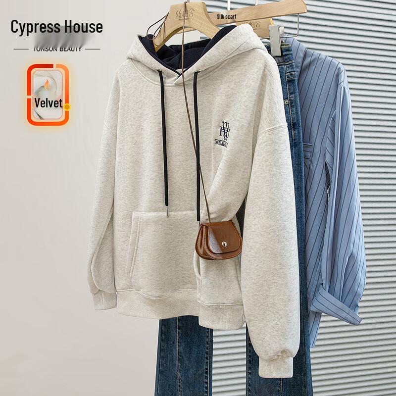 

Women s Color-block Hooded Sweatshirt One Size