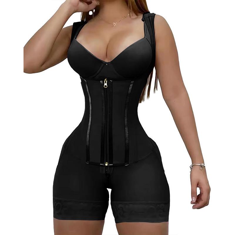 Plus Size High Waist Tummy Control Body Shaper with Wide Straps