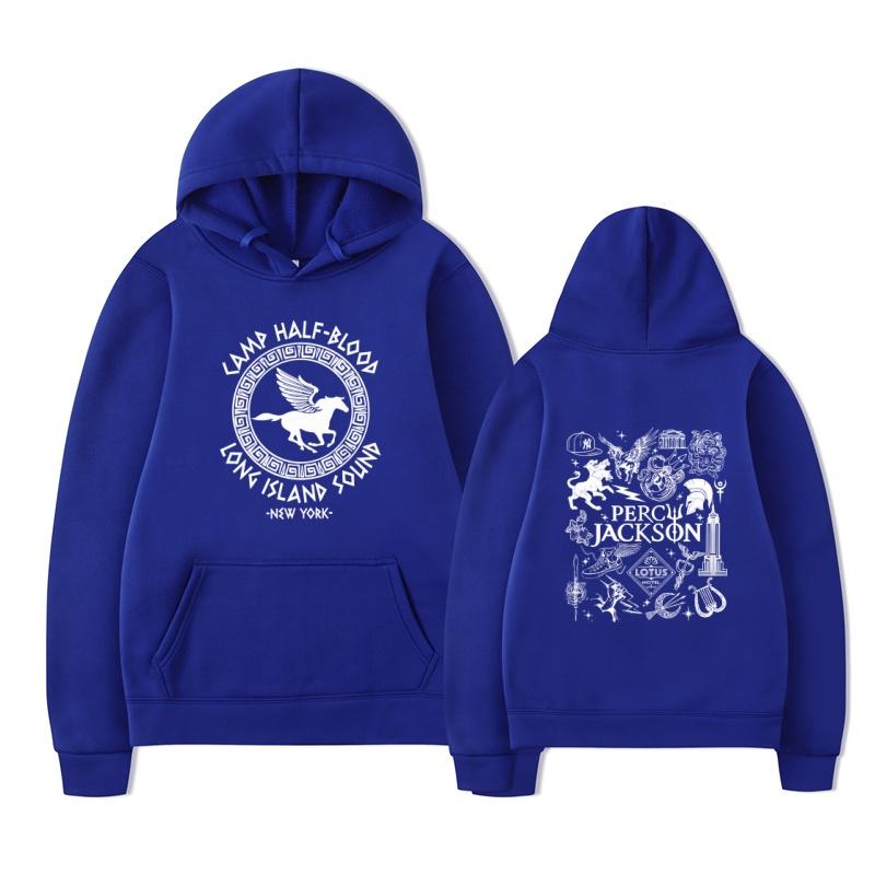 Camp Half Blood Long Island Sound Percy Jackson Hoodie Harajuku Men's Casual Fashion Streetwear
