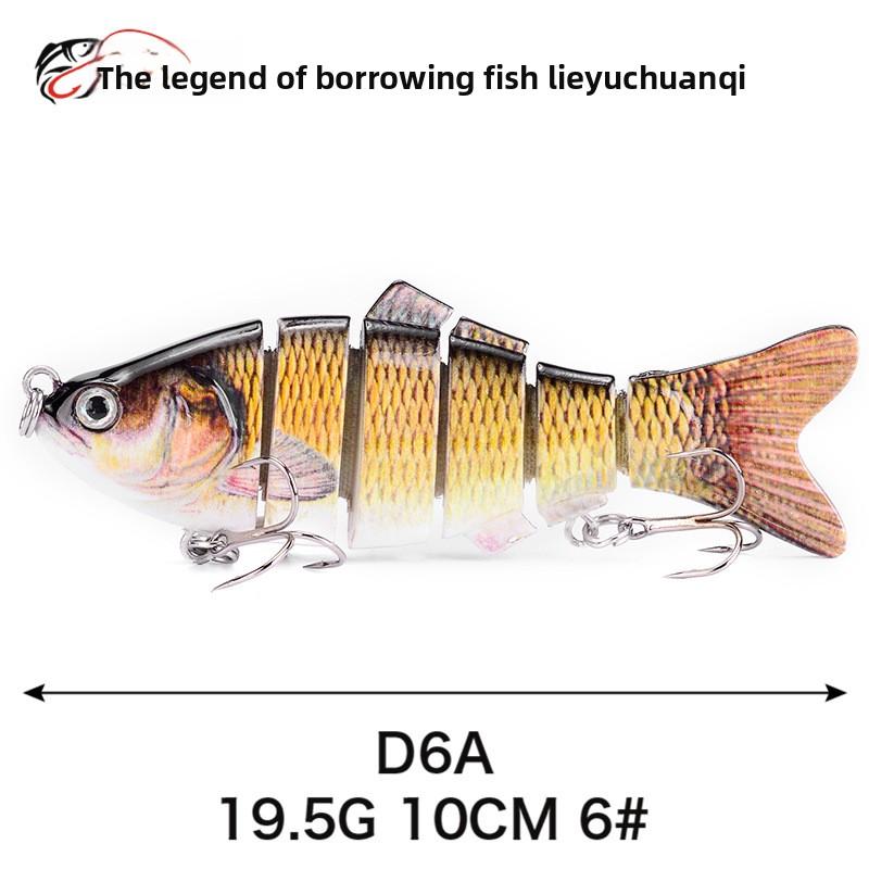 Simulated Multi-section Fish 10cm-6-6 Sections Luya Bait, Hard Bait, Fake Bait