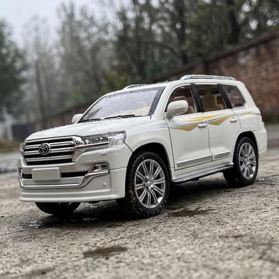 EAQZHS1 1:24 Toyota Land Cruiser Off Road SUV Alloy Metal Diecast Model Car Desktop Display Collectible Ornament Holiday Present For Boy